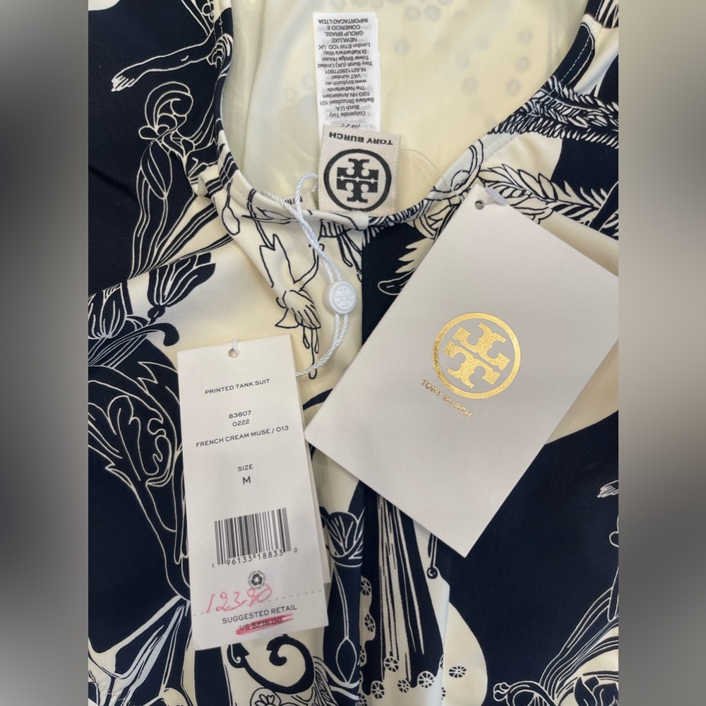 Women’s Tory Burch One Piece Swimsuit Size Medium - Picture 5 of 6